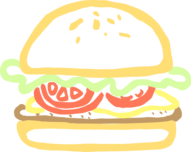 Free download Hamburger Food Burger - Free vector graphic on Pixabay free illustration to be edited with GIMP free online image editor