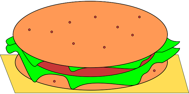 Free download Hamburger Junk Food Fastfood - Free vector graphic on Pixabay free illustration to be edited with GIMP free online image editor