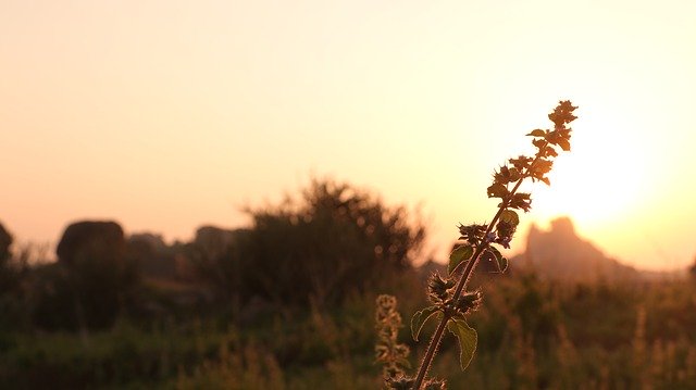 Free download Hampi India Sunset Golden -  free photo or picture to be edited with GIMP online image editor