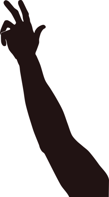 Free download Hand Reach Silhouette -  free illustration to be edited with GIMP free online image editor