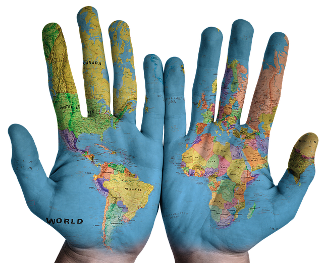Free download Hands World Map -  free illustration to be edited with GIMP free online image editor