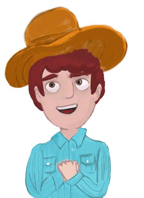 Libreng download Happy Character Man With Hat - libreng ilustrasyon na ie-edit gamit ang GIMP na libreng online na editor ng imahe