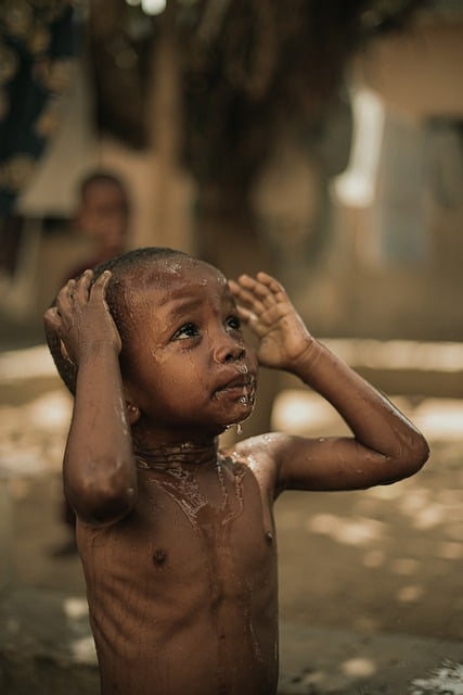 Free download happy child bath water african free picture to be edited with GIMP free online image editor