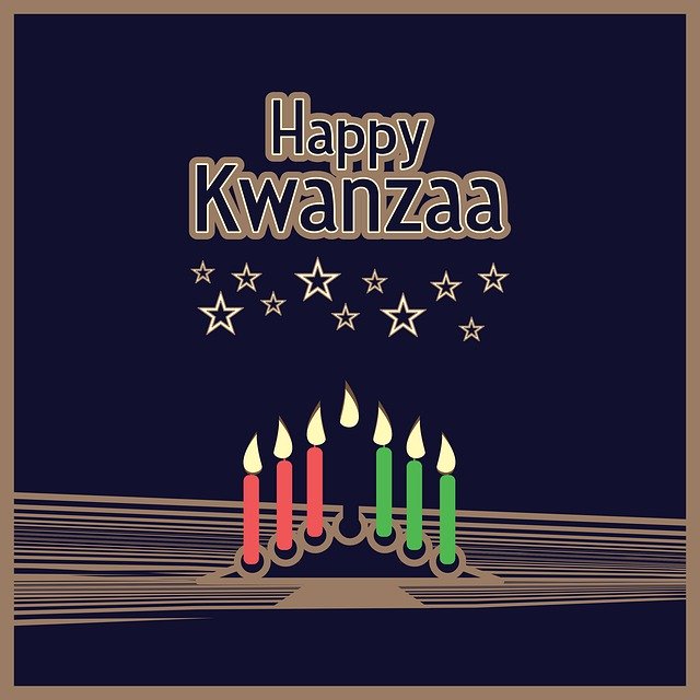 Free download Happy Kwanzaa Kinara Menorah Seven -  free illustration to be edited with GIMP online image editor