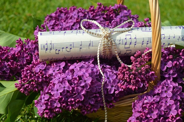 Free download happy mothers day sheet music lilac free picture to be edited with GIMP free online image editor