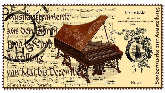 Free download Harpsichord Musical Instrument -  free illustration to be edited with GIMP free online image editor