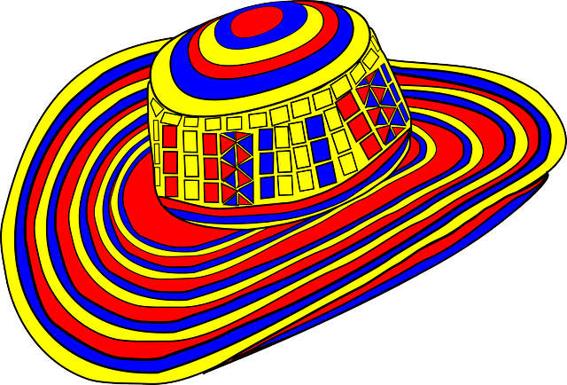 Free download Hat Striped Colombia - Free vector graphic on Pixabay free illustration to be edited with GIMP free online image editor