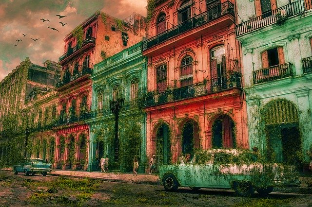 Free download Havana Cuba Architecture -  free illustration to be edited with GIMP free online image editor