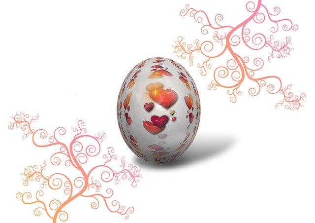 Free download Heart Egg Kringel -  free illustration to be edited with GIMP free online image editor