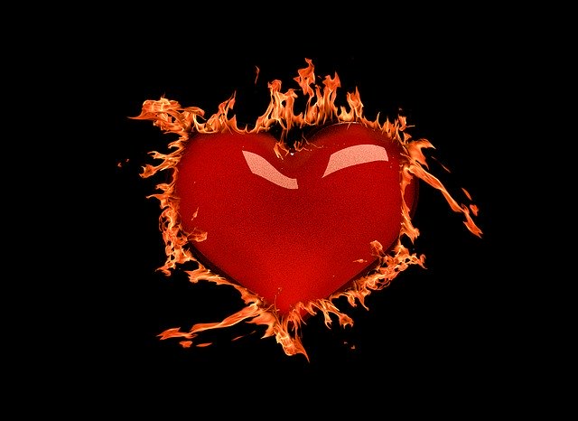 Free download Heart Flame Fire -  free illustration to be edited with GIMP free online image editor