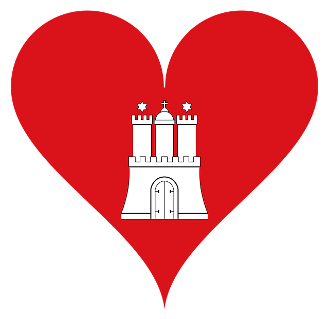 Free download Heart Love Castle -  free illustration to be edited with GIMP free online image editor