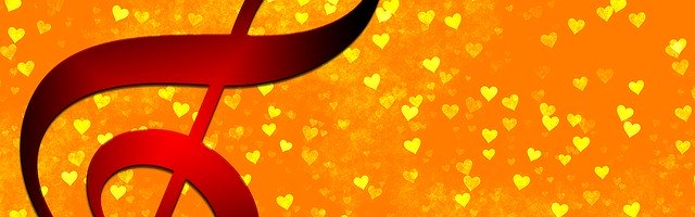 Free download Heart Orange Clef -  free illustration to be edited with GIMP free online image editor