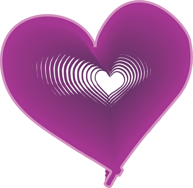 Free download Heart Purple Expanding -  free illustration to be edited with GIMP free online image editor