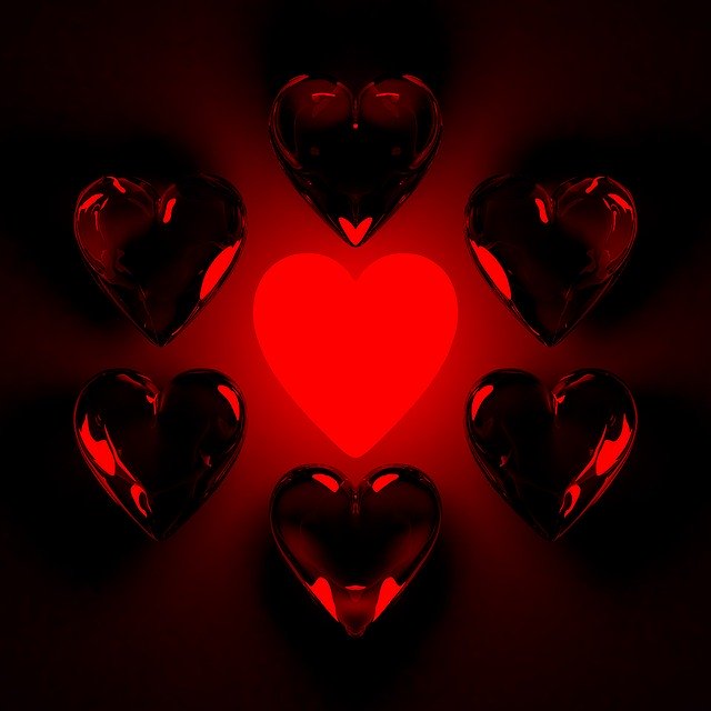 Free download Heart Red Glass -  free illustration to be edited with GIMP free online image editor