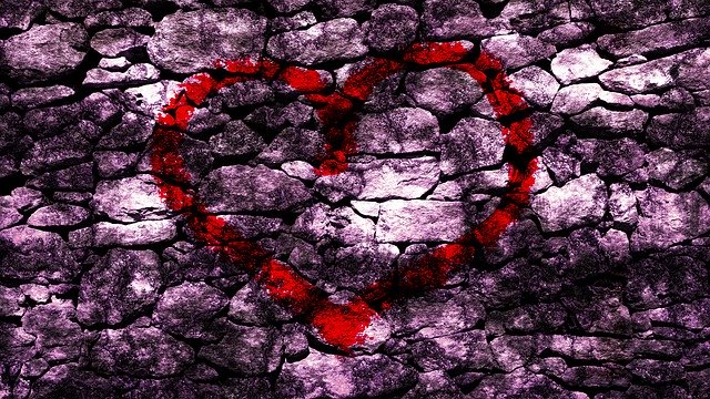 Free download Heart Red Grunge -  free illustration to be edited with GIMP free online image editor