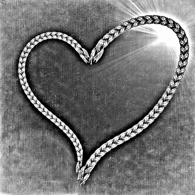 Free download Heart Rope Background -  free illustration to be edited with GIMP free online image editor