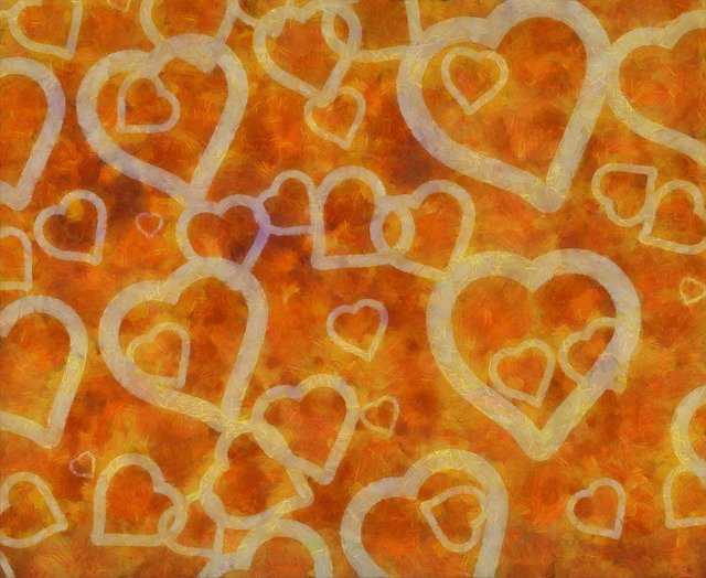 Free download Hearts Abstract Background -  free illustration to be edited with GIMP free online image editor