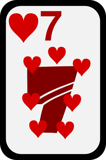 Free download Hearts Seven Cards - Free vector graphic on Pixabay free illustration to be edited with GIMP free online image editor