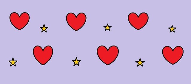 Free download Hearts Stars Love -  free illustration to be edited with GIMP free online image editor