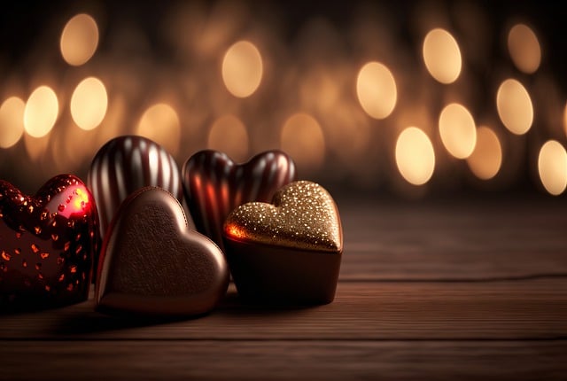 Free download hearts table chocolates candle free picture to be edited with GIMP free online image editor