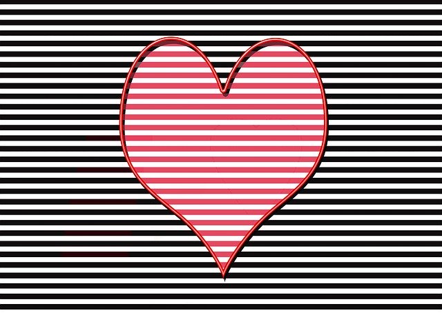 Free download Heart Stripes Symbol -  free illustration to be edited with GIMP free online image editor