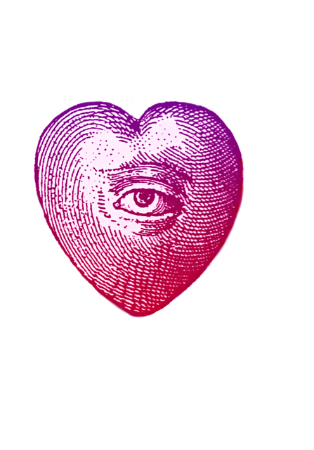 Free download Heart Vintage Eye -  free illustration to be edited with GIMP free online image editor