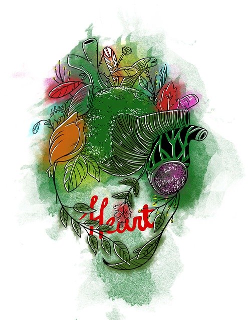 Free download Heart Watercolor -  free illustration to be edited with GIMP free online image editor