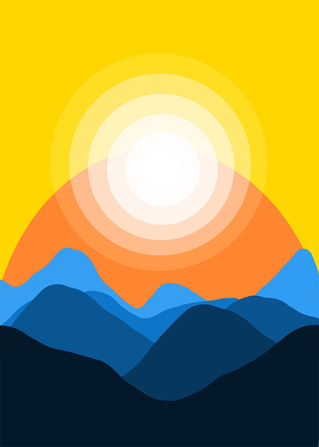 Free download Heatwave Mountain Design - Free vector graphic on Pixabay free illustration to be edited with GIMP free online image editor