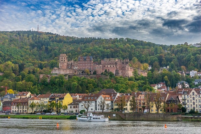 Free download heidelberg castle town river free picture to be edited with GIMP free online image editor