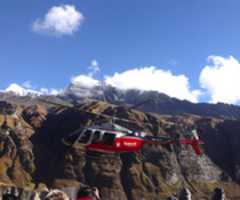 Free download Helicopter Tourin Nepal Adventure White Mountain free photo or picture to be edited with GIMP online image editor