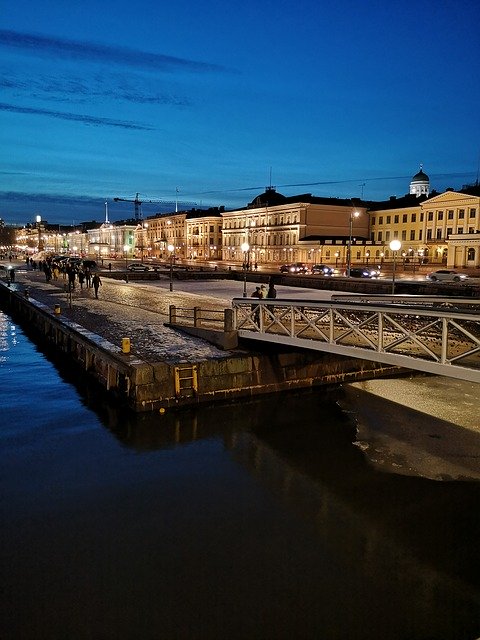 Free download Helsinki Night City -  free photo or picture to be edited with GIMP online image editor