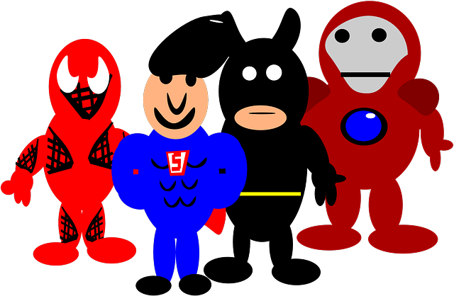 Free download Heroes Comic Cartoon - Free vector graphic on Pixabay free illustration to be edited with GIMP free online image editor