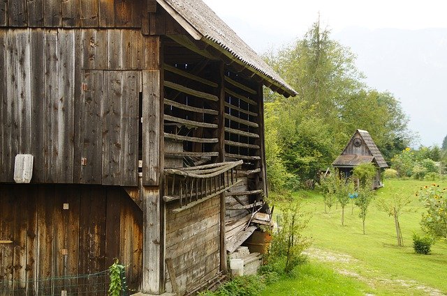 Free download Heuharfe Barn Slovenia -  free photo or picture to be edited with GIMP online image editor