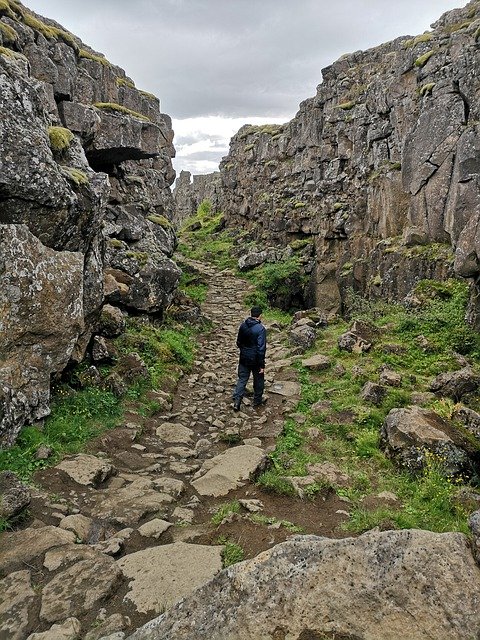 Free download Hiking Iceland Mountains -  free photo or picture to be edited with GIMP online image editor