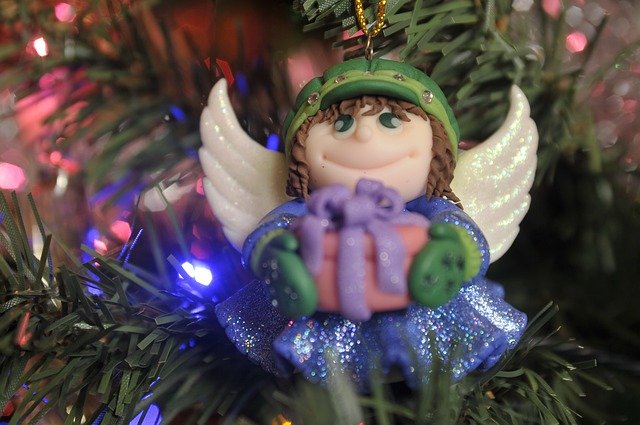 Free download Holidays Angel Christmas Tree -  free photo or picture to be edited with GIMP online image editor