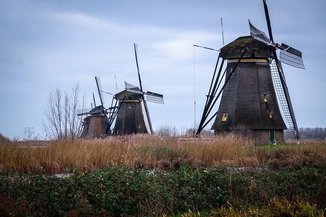 Free download Holland Kinderdijk Landscape -  free photo or picture to be edited with GIMP online image editor