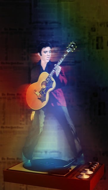 Free download hologram elvis statue guitar free picture to be edited with GIMP free online image editor