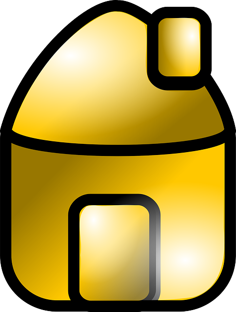 Free download Home Icon Gold - Free vector graphic on Pixabay free illustration to be edited with GIMP free online image editor