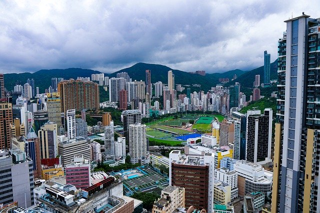 Free download Hongkong Skyline Cityscape -  free photo or picture to be edited with GIMP online image editor