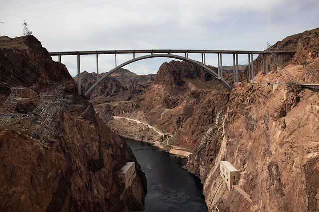 Free download Hoover Dam Bridge -  free free photo or picture to be edited with GIMP online image editor