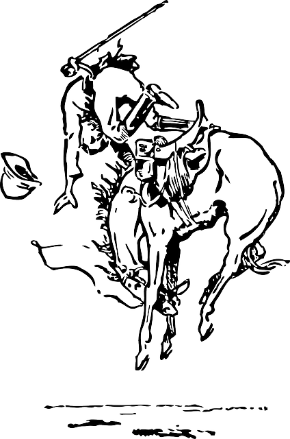 Free download Horse Bucking Man - Free vector graphic on Pixabay free illustration to be edited with GIMP free online image editor