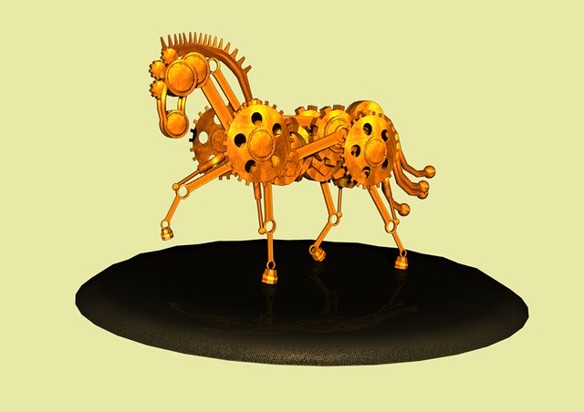 Free download Horse Clockwork Steampunk -  free illustration to be edited with GIMP free online image editor