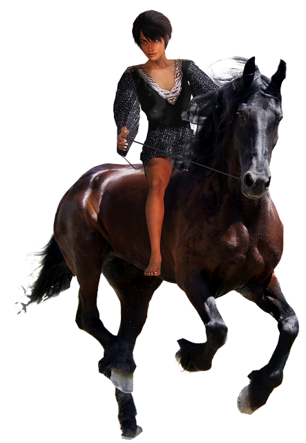 Free download Horse Girl Amazon -  free illustration to be edited with GIMP free online image editor