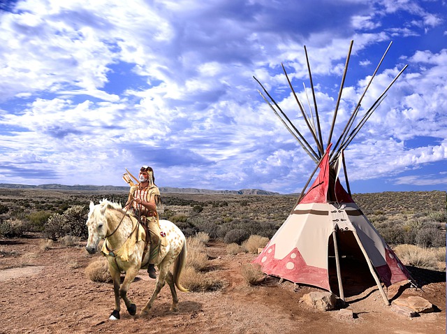 Free download horse man teepee native american free picture to be edited with GIMP free online image editor