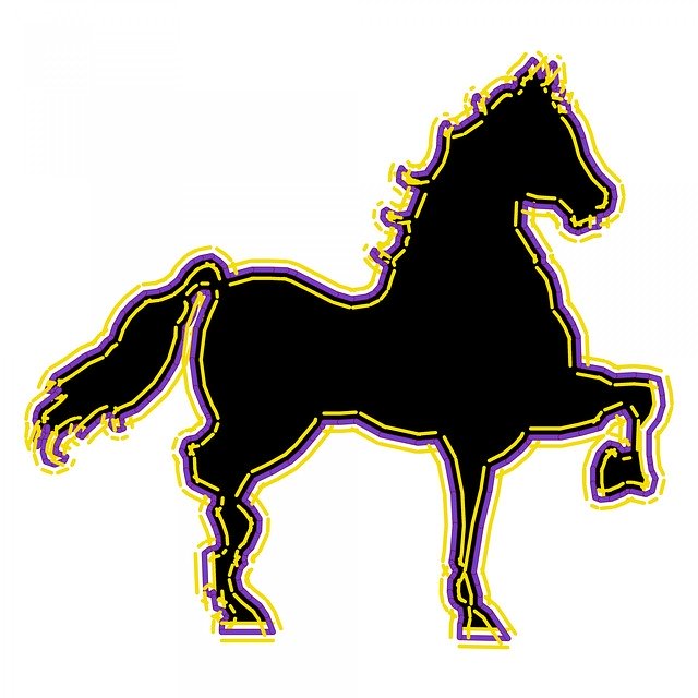 Free download Horse Silhouette Black -  free illustration to be edited with GIMP free online image editor