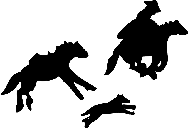 Free download Horses Running Cowboy - Free vector graphic on Pixabay free illustration to be edited with GIMP free online image editor