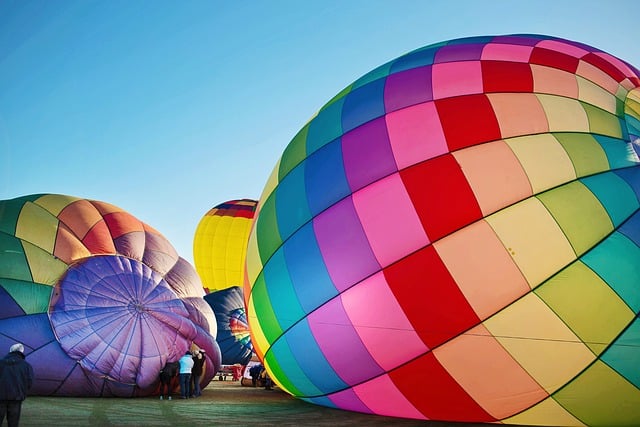 Free download hot air balloons inflate inflating free picture to be edited with GIMP free online image editor