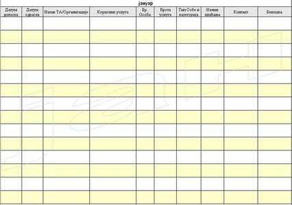 Free download Hotelski obrasci - Hotel Forms DOC, XLS or PPT template free to be edited with LibreOffice online or OpenOffice Desktop online