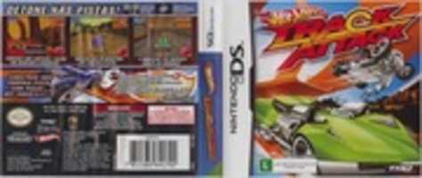 Free download Hot Wheels Track Attack (Brazil) (Nintendo DS) 48-Bit 800dpi Sleeve Scan free photo or picture to be edited with GIMP online image editor