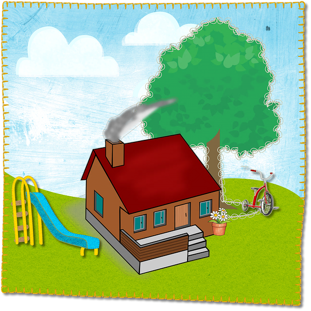 Free download House Play Tricycle -  free illustration to be edited with GIMP free online image editor